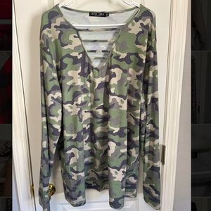 CAMO CROSS LONG SLEEVE